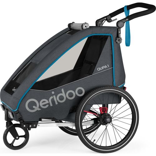 Qeridoo QUPA 1 Blue Kinderfahrradanhänger Einsitzer