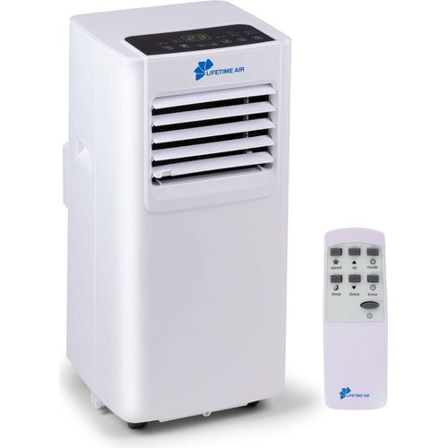 Lifetime Air Klimagerät Mobil, Luftentfeuchter und Ventilator - Entfeuchter mit Abluftschlauch - Luftkühler 65dB - Klimaanlage bis zu 16m2 - Fernbedienung und Timer - 8000BTU