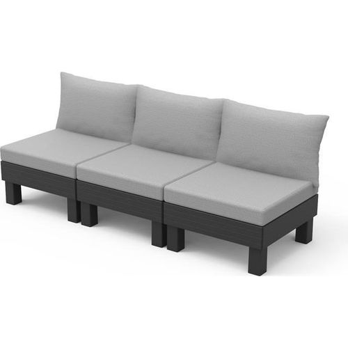 Gartenmöbel Keter Elements 3-Sitzer Sofa graphit