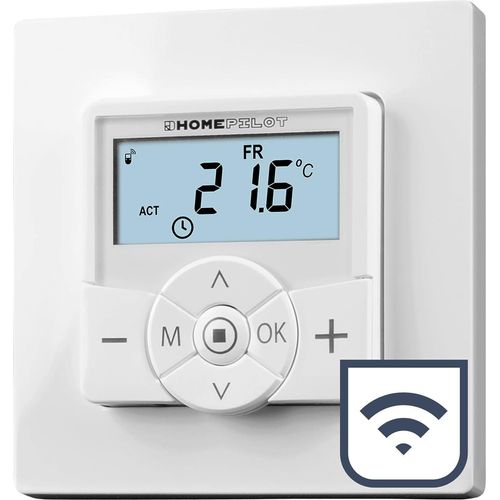 HOMEPILOT Thermostat Premium smart, Wandthermostat mit Funk z. B. für Fußbodenheizung, Unterputz 230V, Smart Home Heizungssteuerung (App, Alexa, Siri & Google Assistant) via Gateway möglich
