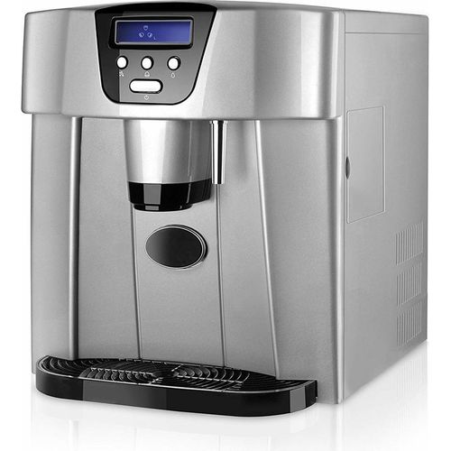Taurus MG17 Elegance - H2O Spender dede kaltes Wasser, Eiswürfel de 15kg/24h, 1.8L Wassertank de, 150W Leistung, geräuschlos, Digitalanzeige mit Kindersicherung, Farbe grau und schwarz