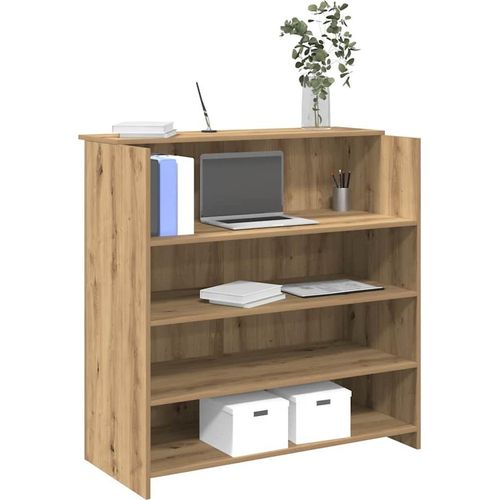 vidaXL Empfangstheke Artisan-Eiche 100x50x103,5 cm Holzwerkstoff