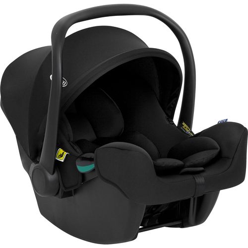 Graco SnugLite™ i-Size R129 Babyschale, ab Geburt bis ca. 12 Monate (40 bis 75 cm), leicht, kompatibel mit ISOFIX-Basisstation SnugTurn™ i-Size R129 (separat), gurtbar, schwarz, Midnight