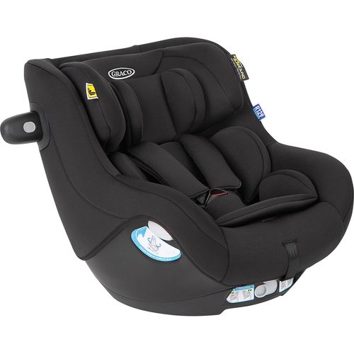 Graco SnugGo™ i-Size R129, 360° drehbarer Reboarder für die Basisstation SnugTurn™ i-Size R129 (separat erhältlich), Autositz bis ca. 4 Jahre (40-105 cm), 5-Punkt-Gurt, schwarz, Midnight
