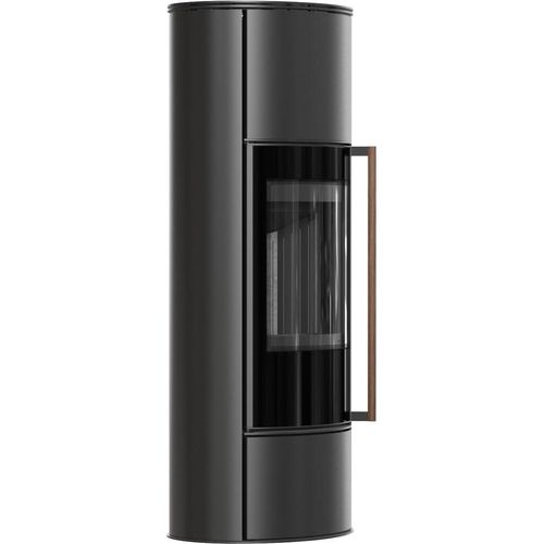Ofen KRATKI ERIK Ø150 5,5kW Schwarzer Termotec Schließung Griff Jatoba