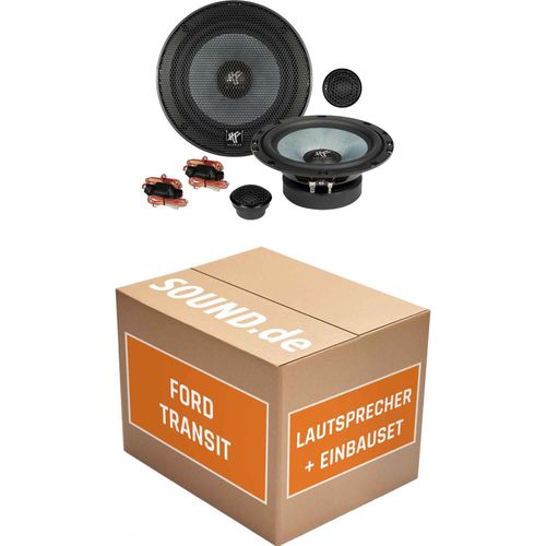 Lautsprecher Boxen Einbaupaket Front Hifonics ZS6.2E passend für Ford Transit + 5. Generation | 2x Tief-Mitteltöner 2x Hochtöner