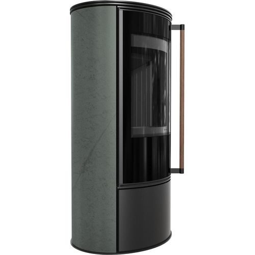Ofen KRATKI ERIK Ø150 5,5kW SERPENTINO Stahl Schwarz Griff Jatoba