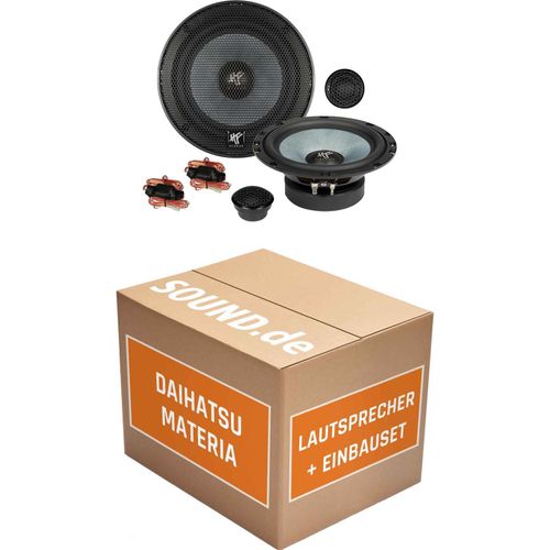Lautsprecher Boxen Einbaupaket Front Hifonics ZS6.2E passend für Daihatsu Materia | 2x Tief-Mitteltöner 2x Hochtöner