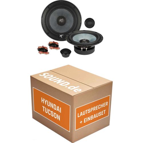 Lautsprecher Boxen Einbaupaket Front Hifonics ZS6.2E passend für Hyundai Tucson TL | 2x Tief-Mitteltöner 2x Hochtöner