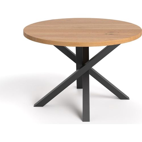 Runder Aster-Tisch aus Massivholz 130 cm, Eiche, Modern