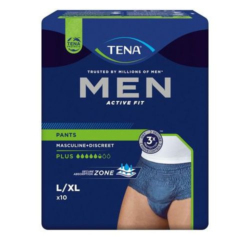 TENA MEN Act.Fit Inkontinenz Pants plus L/XL blau 10 St
