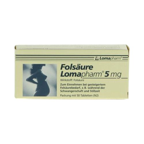 FOLSÄURE LOMAPHARM 5 mg Tabletten 50 St