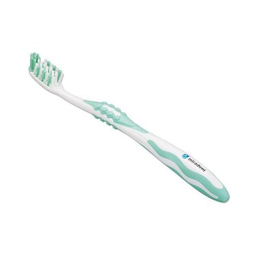 MIRADENT Carebrush Zahnbürste weiß/grün 1 St