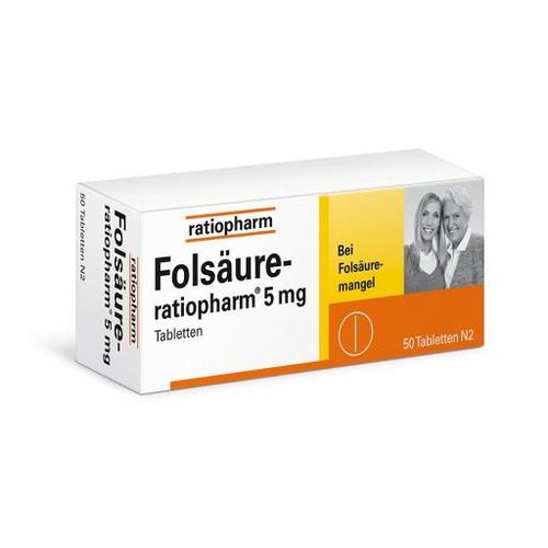 FOLSÄURE-RATIOPHARM 5 mg Tabletten 50 St