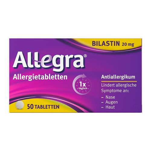 Allegra Allergietabletten 50 Stk – schnell bei Heuschnupfen & ganzjährigen Allergien 50 St