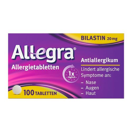 Allegra Allergietabletten 100 Stk – Vorteilspack - schnell bei Heuschnupfen & Allergien 100 St