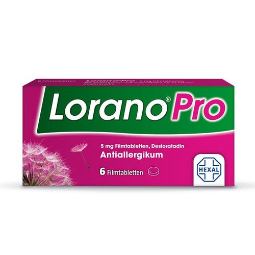 Lorano®Pro bei Allergie – Für alle Heuschnupfen-Symptome 6 St