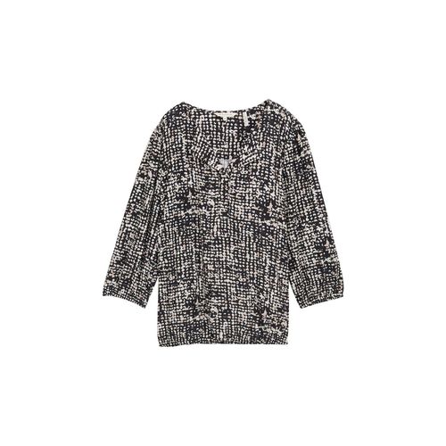 TOM TAILOR Damen Bluse aus Viskose, blau, Gemustert, Gr. 40