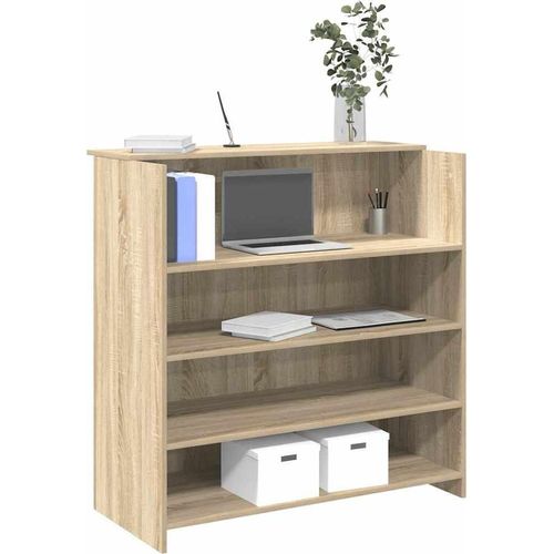 Empfangstheke Sonoma-Eiche 100x50x103,5 cm Holzwerkstoff