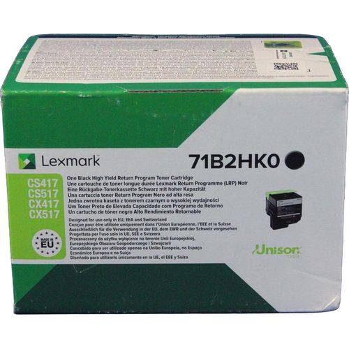 Lexmark Lexmark Patrone Schwarz Schwarz Rückgabe (71B2HK0)