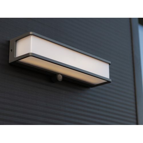 LED Solar Wandleuchte mit Bewegungsmelder 35 x 9cm