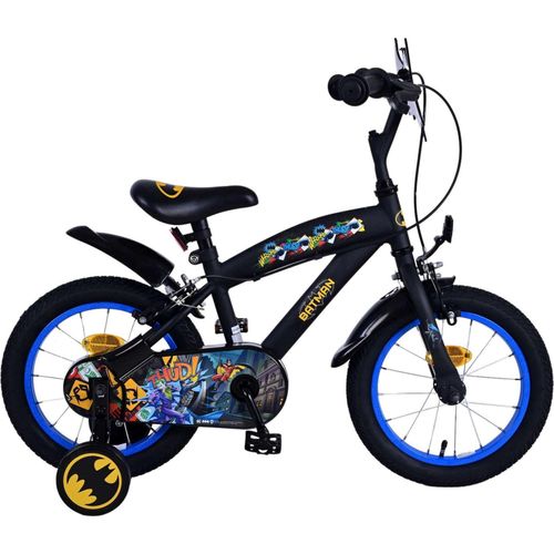VOLARE Kinderfahrrad Batman 14 Zoll, ohne Rücktrittbremse