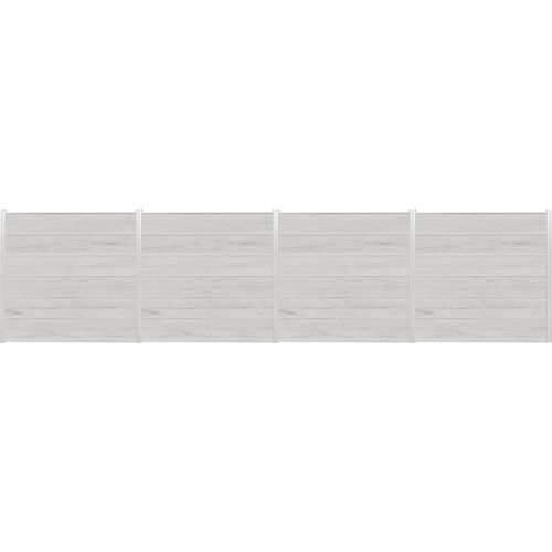 Sichtschutzzaun / Steckzaun / WPC-Lamellen / Elze-Serie 2 BEIGE