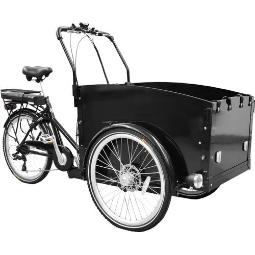 SachsenRAD E-Lastenrad T1, Flexible Transportbox mit Versteckter,Abschließbarer Box mit LCD Display und StVZO-Zugelassung für Kindertransport, usw.