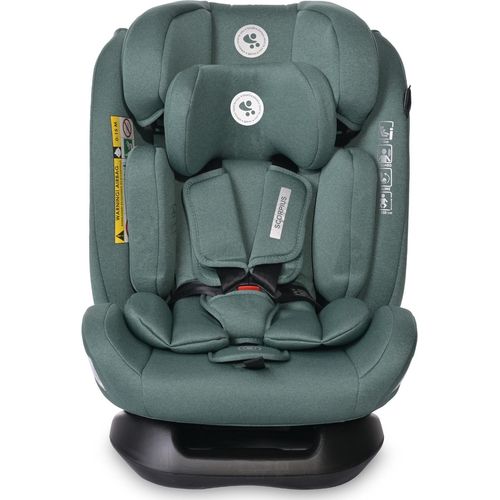 Lorelli Auto Kindersitz Scorpius i-Size, Autositz für Kinder 40-150 cm, Babysitz, Autokindersitz ab Geburt, Einstellbare Kopfstütze, grün
