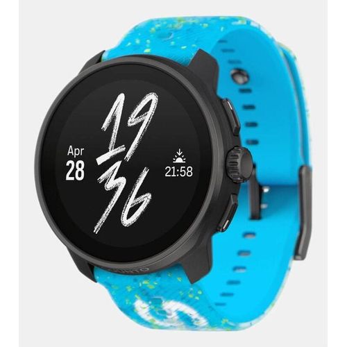 Suunto Race S 45mm Power Blue Performance-Uhr SS051015000 Edelstahlgehäuse, Silikonarmband