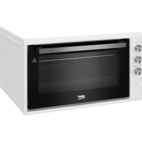 Minibackofen – BEKO – BC50W – 50 l – natürliche Konvektion – 4 Funktionen – 2 Fenster – abnehmbare Vollglastür – Weiß