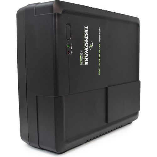 Tecnoware Power Systems - UPS ERA Plus Active 1200, Shutdown-Schutz für PC mit Active PFC, Mac, Spielekonsole, AVR, USB, 10min PC, 30min Konsole, betriebsbereit
