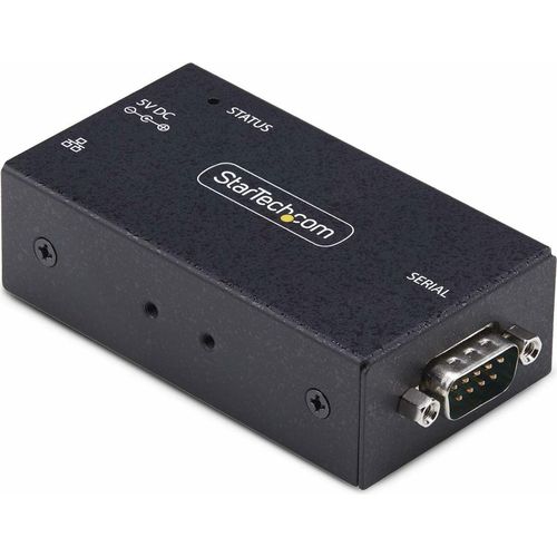 StarTech.com 1-Port Seriell auf Ethernet Adapter, Serial TCP IP Server, Wand/DIN Montage, RS232 Ethernet Adapter/LAN Konverter, RS232 auf RJ45/RS232 über Ethernet Adapter für RS232-Ferngeräte