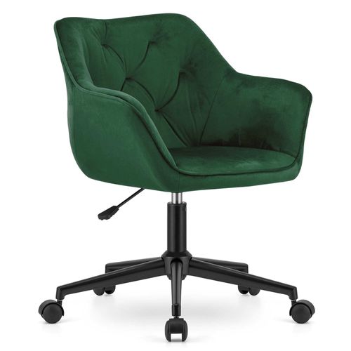 Dunkelgrüner Bürostuhl COPA VELVET