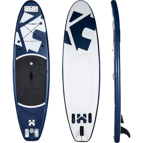 HOME DELUXE Stand Up Paddle Board – Größe M, Blau| Aufblasbares SUP für See, Meer & Fluss