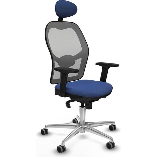 Bürostuhl mit Kopfstütze Piqueras y Crespo 2D086G1 Marineblau