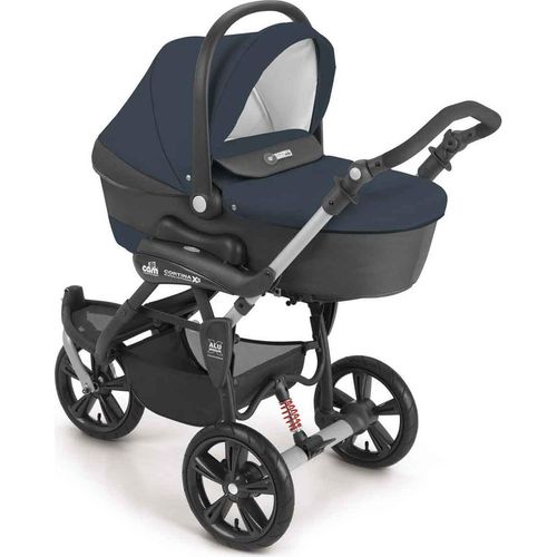 3-in-1 Kombi-Kinderwagen Cortina X3 tris | Mehr Farben verfügbar | inkl. Babyschale, Fußsack & Wickeltasche