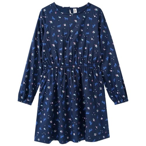 Mädchen Kleid mit Pferde-Allover