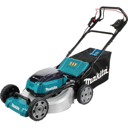 Akku-Rasenmäher Makita DLM532ZX2 2x18V LXT, Schnittbreite of 53 cm, Selbstfahrantrieb und robustes Stahlgehäuse de
