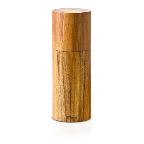 AdHoc Salz- Acacia , Holz , Akazie , 5x14x5 cm , Mahlstärke einstellbar , Tischkultur & Servieren, Gewürzmühlen & -Streuer