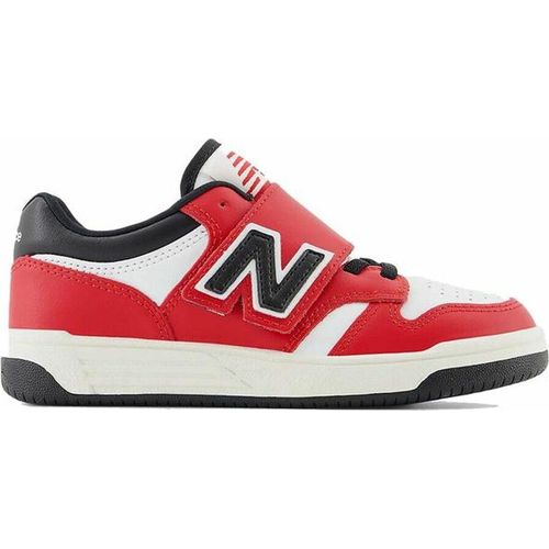 Sportschuhe für Kinder New Balance 480 HOOK LOOP Weiß Rot Tomato - 30
