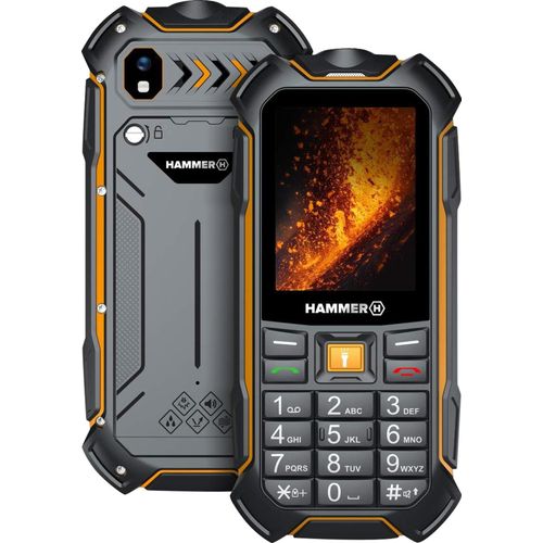 HAMMER BOOST 2 - Robuster 4G Bau-Handy, IP68-, Dual SIM