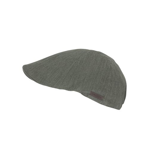 Schiebermütze CHILLOUTS, Damen, Gr. S/M, grün (khaki), Baumwolle, unifarben, modisch,casual, Mützen, aus reiner Baumwolle mit minimalistischem Look & komfortabler Passform