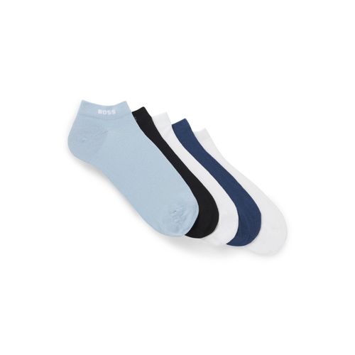 Sneakersocken BOSS, Herren, Gr. 47-50, open miscellaneous 971, Baumwollmischung, elastisch, Socken, mit eingestricktem Schriftzug
