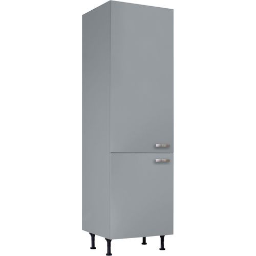 Seitenschrank KOCHSTATION "KS-Cara", grau (basaltgrau), B:60cm H:211,8cm T:58,4cm, Schränke, Seitenschrank