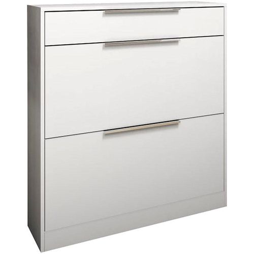 Schuhschrank BORCHARDT MÖBEL, weiß (weiß matt), B:89cm H:96cm T:24cm, Schränke, Stehende Montage, Wandmontage & Glasböden unter Mehr aus der Serie