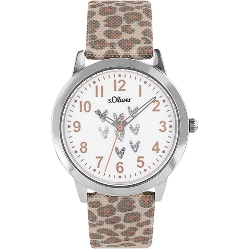 Quarzuhr S.OLIVER, silber (bunt), Armbanduhren, Kinder, Armbanduhr, Kinderuhr, Mädchenuhr, Schulanfang, Geschenkidee