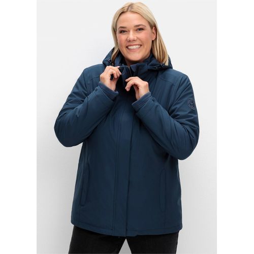 Funktionsjacke SHEEGO, Damen, Gr. 40, blau (dunkelblau), 94% Polyester, 6% Elasthan, Jacken