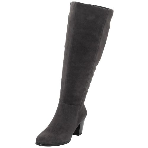 Weitschaftstiefel SHEEGO, Damen, Gr. 39, grau, Schuhe
