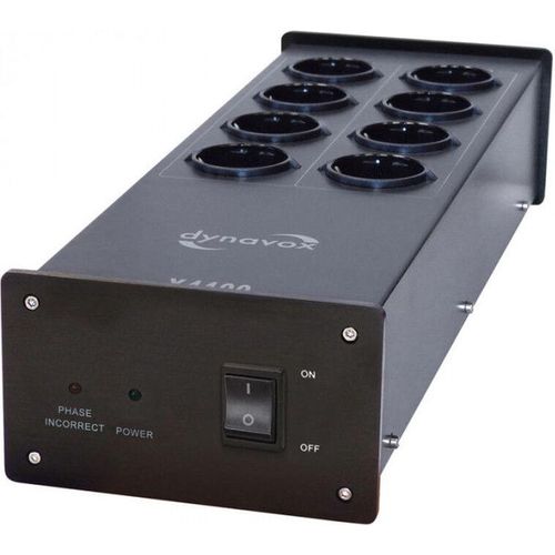 Dynavox HiFi-Steckdosenleiste X4100-B schwarz 8-fach 230V 2300W 10A